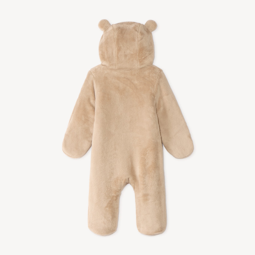 Combi-pilote uni bébé garçon avec capuche ourson ludique  