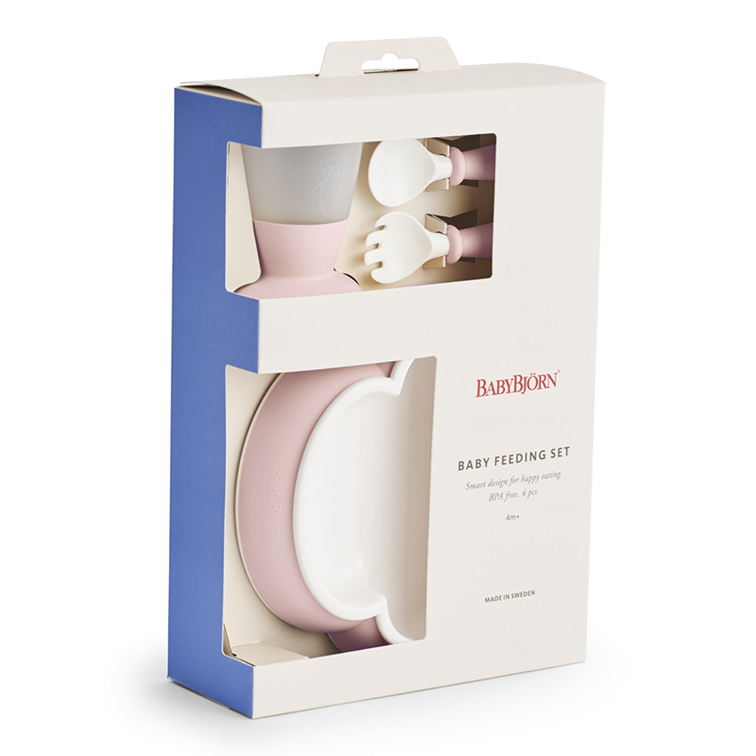 Set repas bébé - Rose pastel 