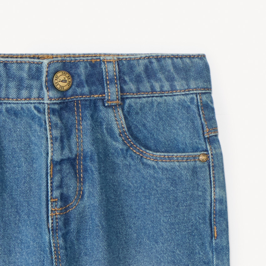 Jean large à motif 3D baleine pour bébé garçon 