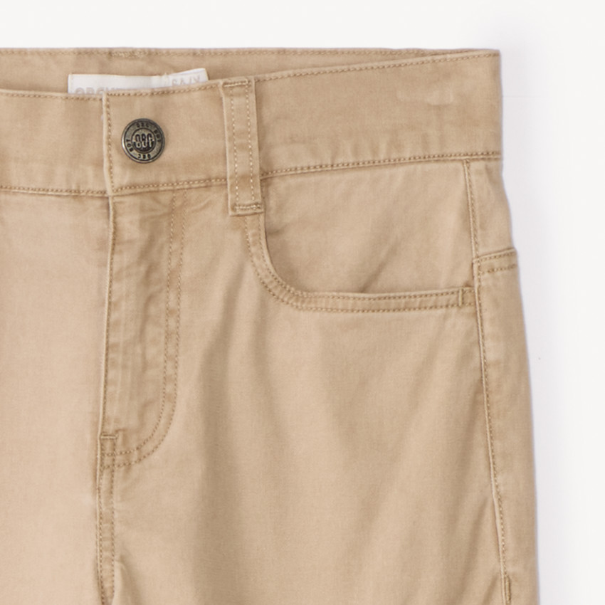 Pantalon cargo en toile unie pour garçon 