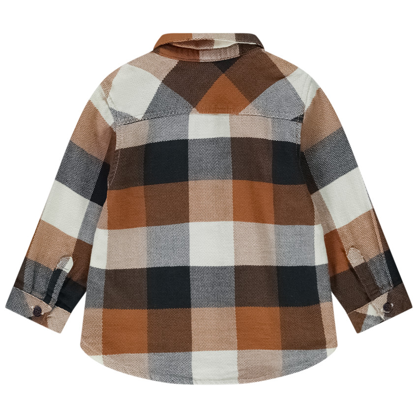 Chemise manches longues à carreaux pour bébé garçon 