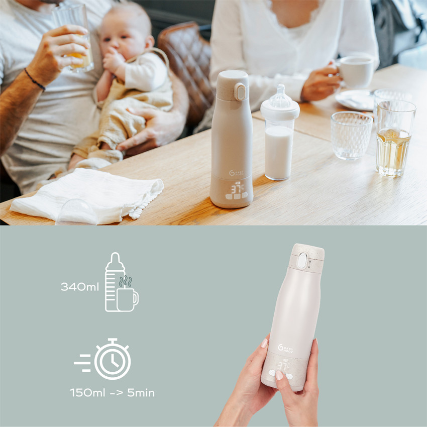 Chauffe-biberon nomade Moov Feed - Beige (Babymoov) - Image 2
