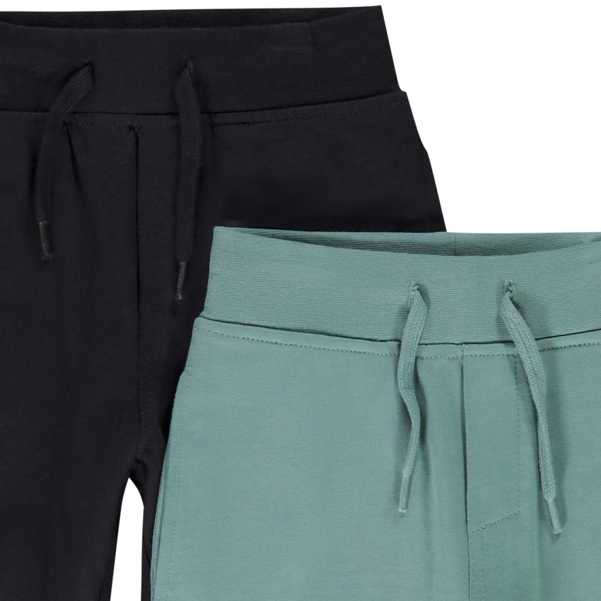 Lot de 2 bermudas unis en maille  