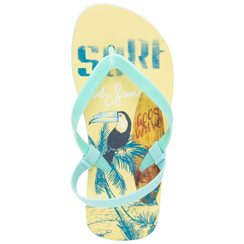 Tongs print toucan et surf pour garçon 