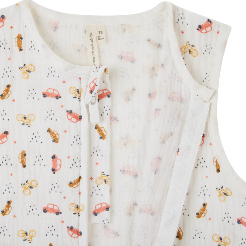 Gigoteuse sans manches TOG 1 imprimé voitures/vélos T3 
