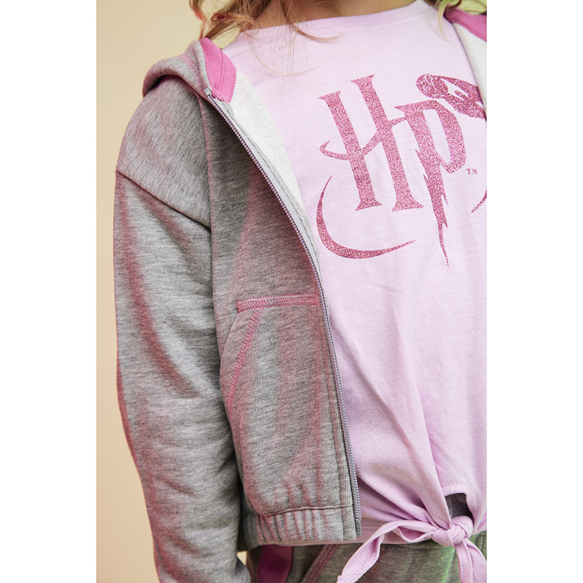 T-shirt manches longues avec nœud Harry Potter Warner pour fille 