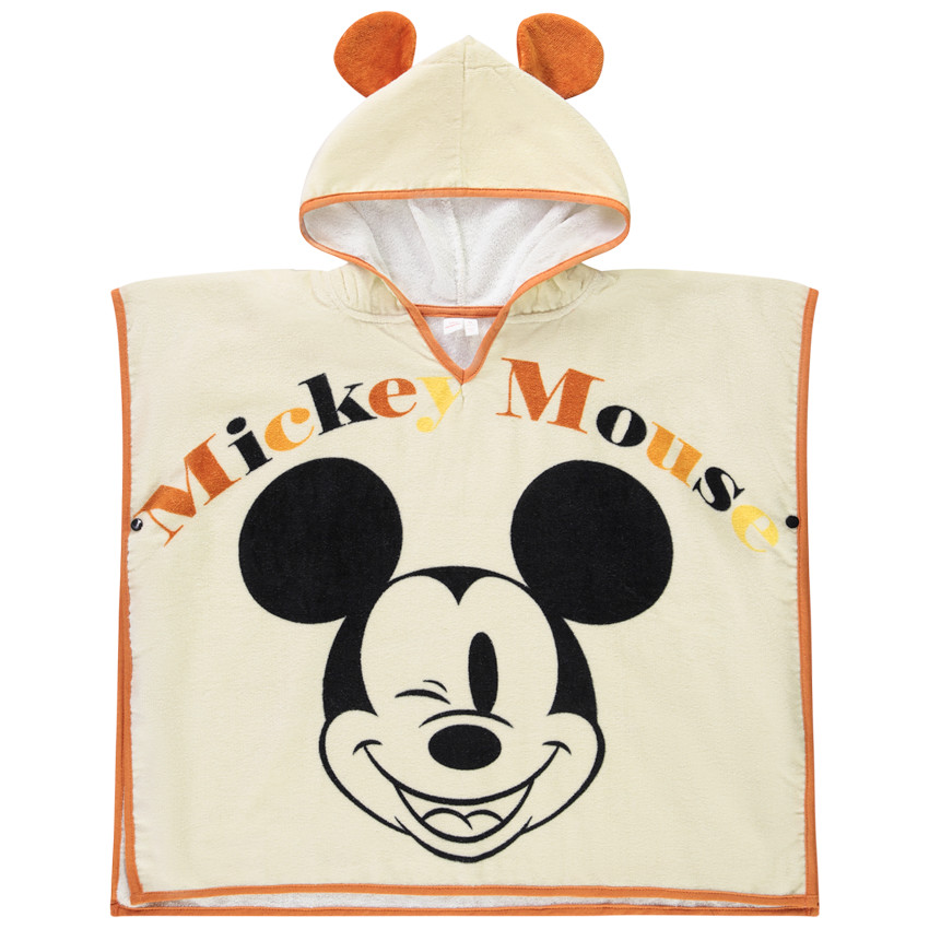 Cape de bain en eponge Mickey Disney pour garcon