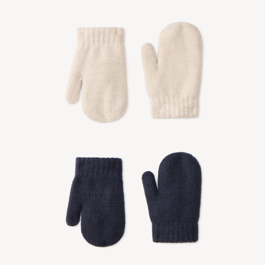 Lot de 2 paires de moufles bébé garçon 