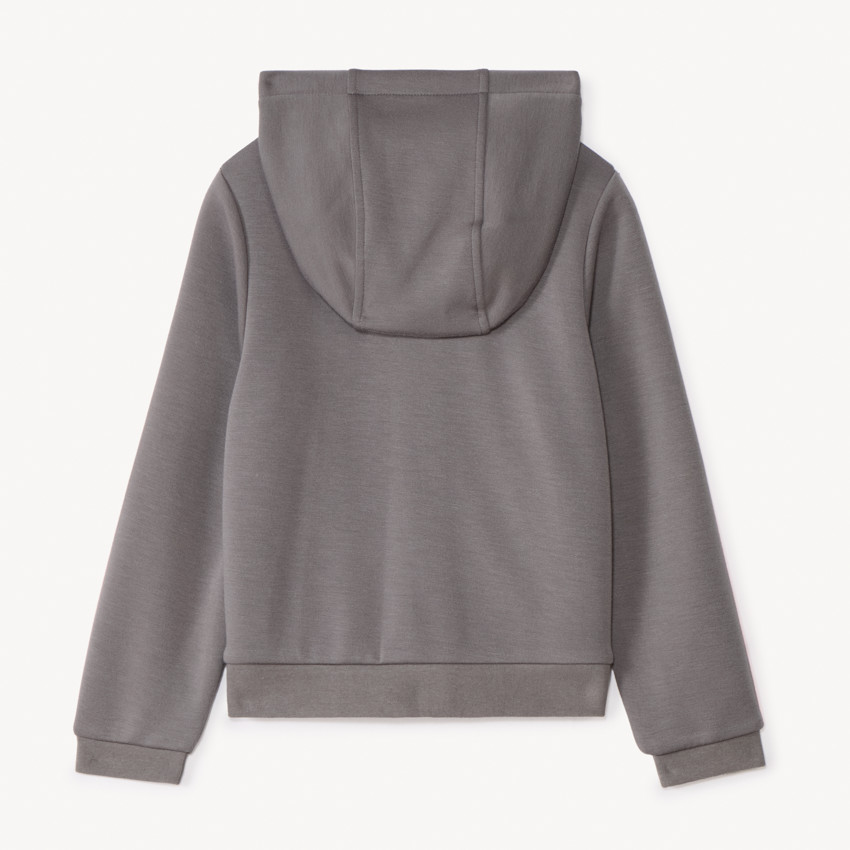 Gilet en scuba printé avec capuche pour fille 