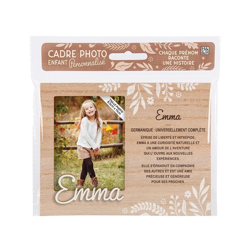 Cadre photo personnalisé 18,5 x 14,5 cm Emma 
