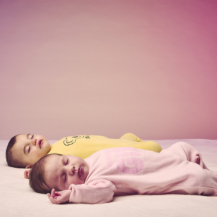 Dors-bien en velours fantaisie pour bébé garçon 