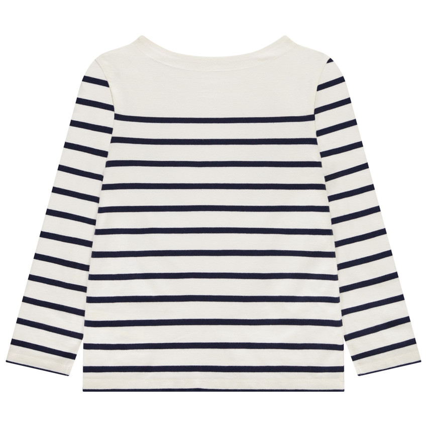 T-shirt manches longues marinière pour garçon  
