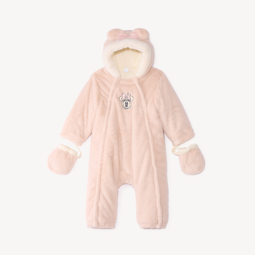 Combi-pilote bébé fille en sherpa Minnie Disney (finitions différentes selon l'âge)