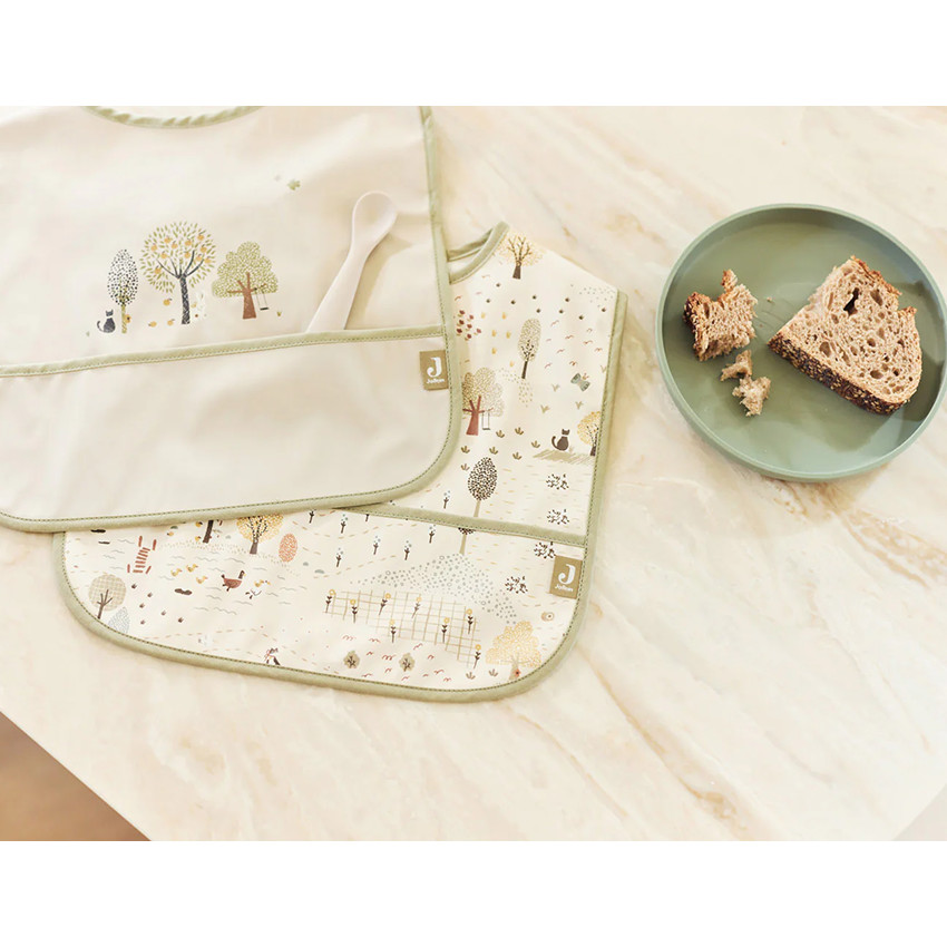 Bavoir imperméable - Tiny Park - 2 Pcs 