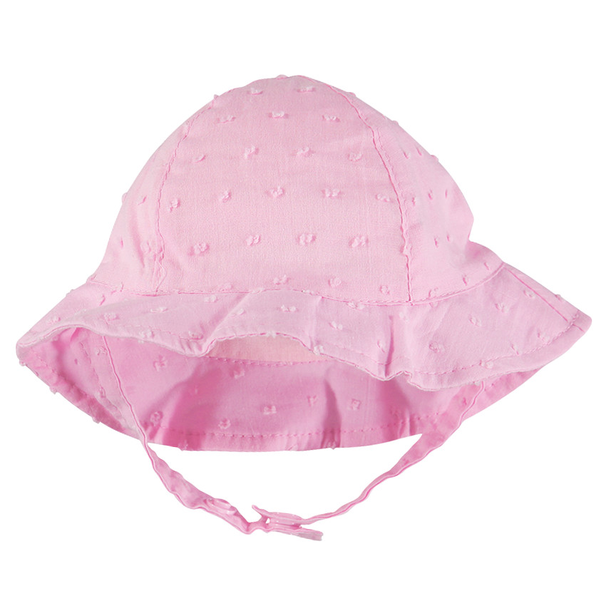 Charlotte plumetis en coton rose  
