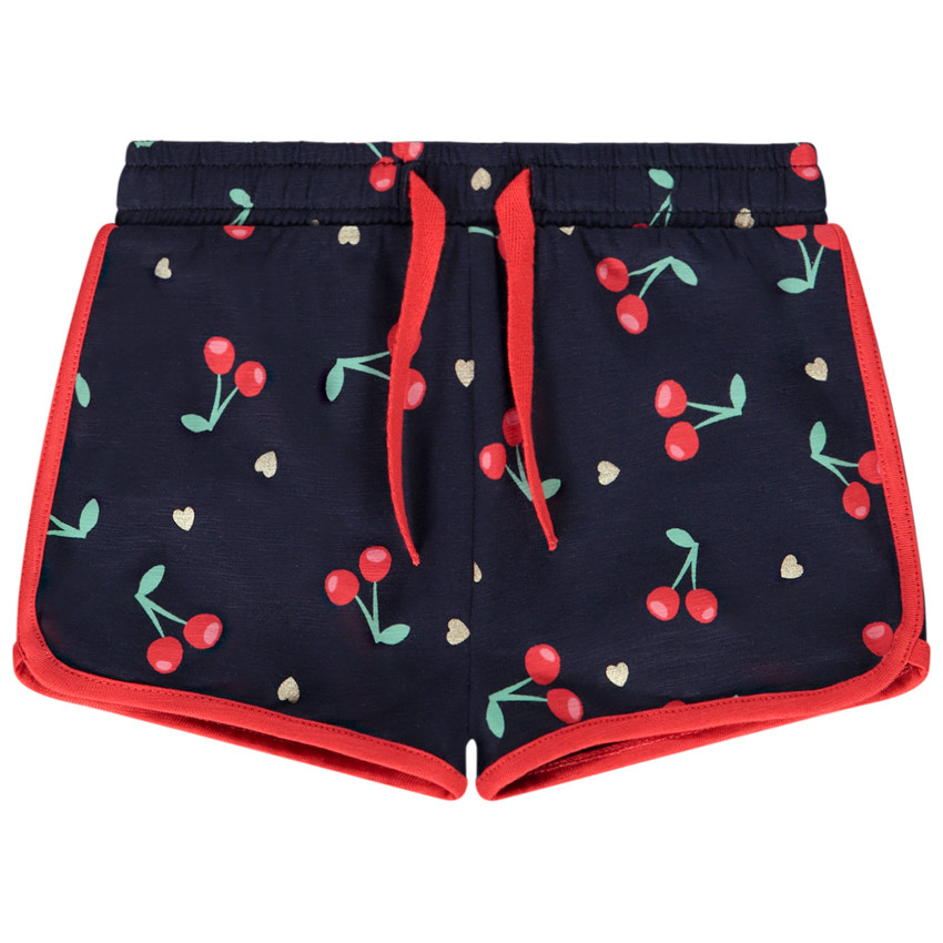 Short en jersey imprimé fantaisie pour bébé fille