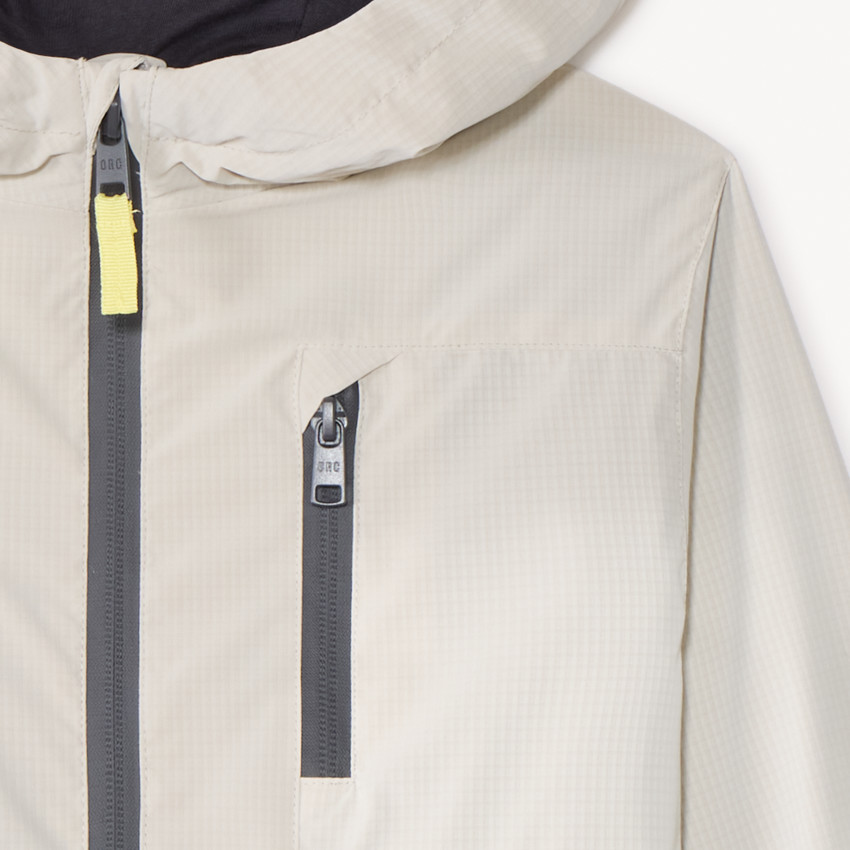 Coupe-vent à capuche effet color block pour garçon 