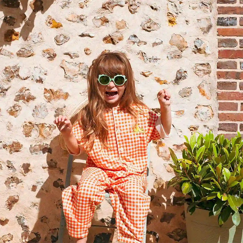 Lunettes de soleil incassables Lion 1-2 ans sauge 