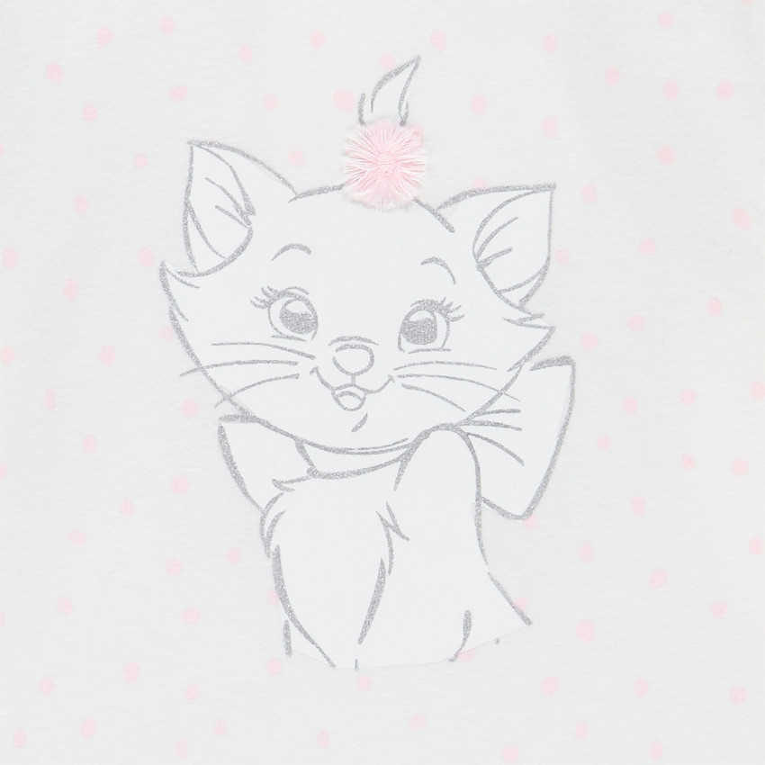 T-shirt manches longues en coton print Marie Disney 