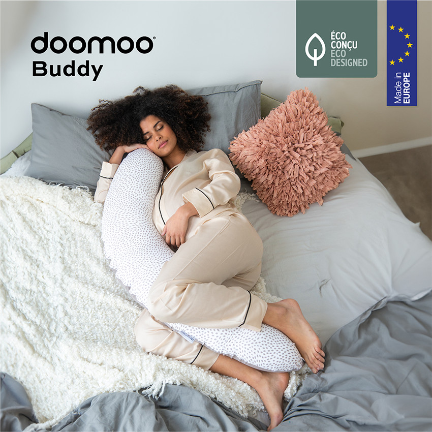 Coussin de maternité Doomoo Buddy - Risotto Taupe