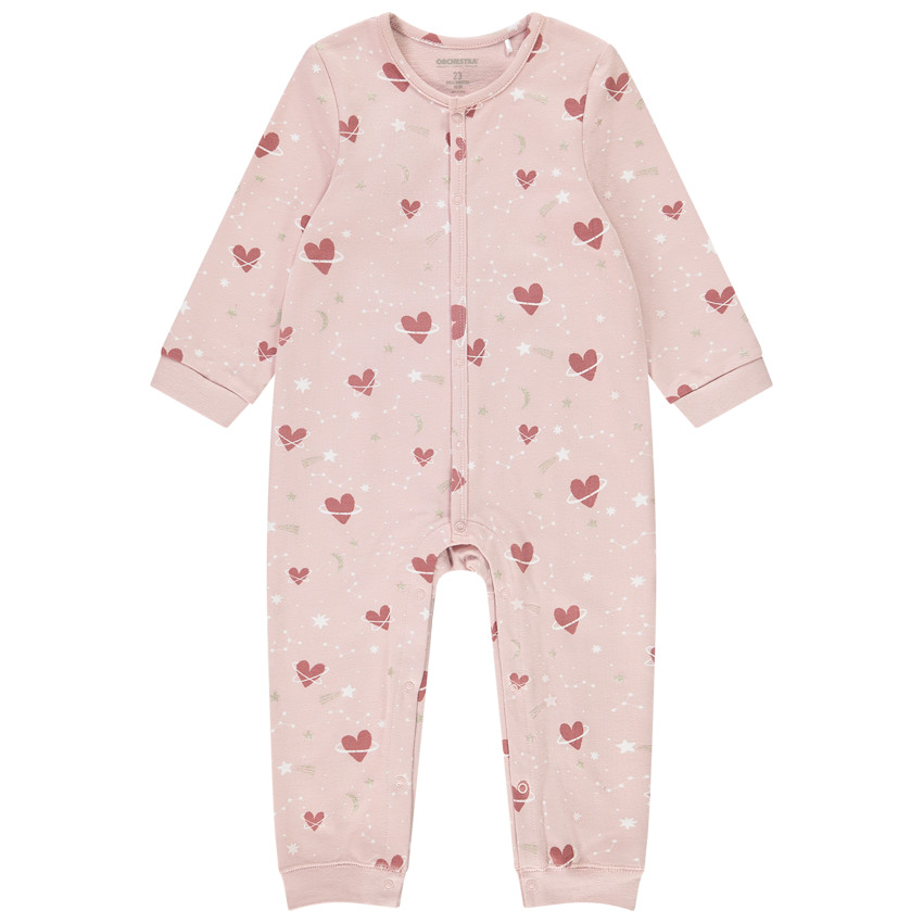 Pyjama coeur petite fille en molleton 5225401040