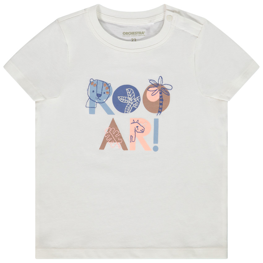 T-shirt manches courtes print Rooar pour bébé garçon 