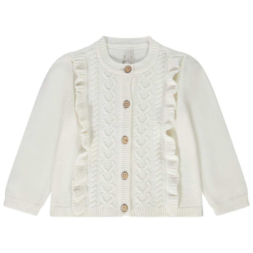 Gilet en tricot fantaisie pour bébé fille