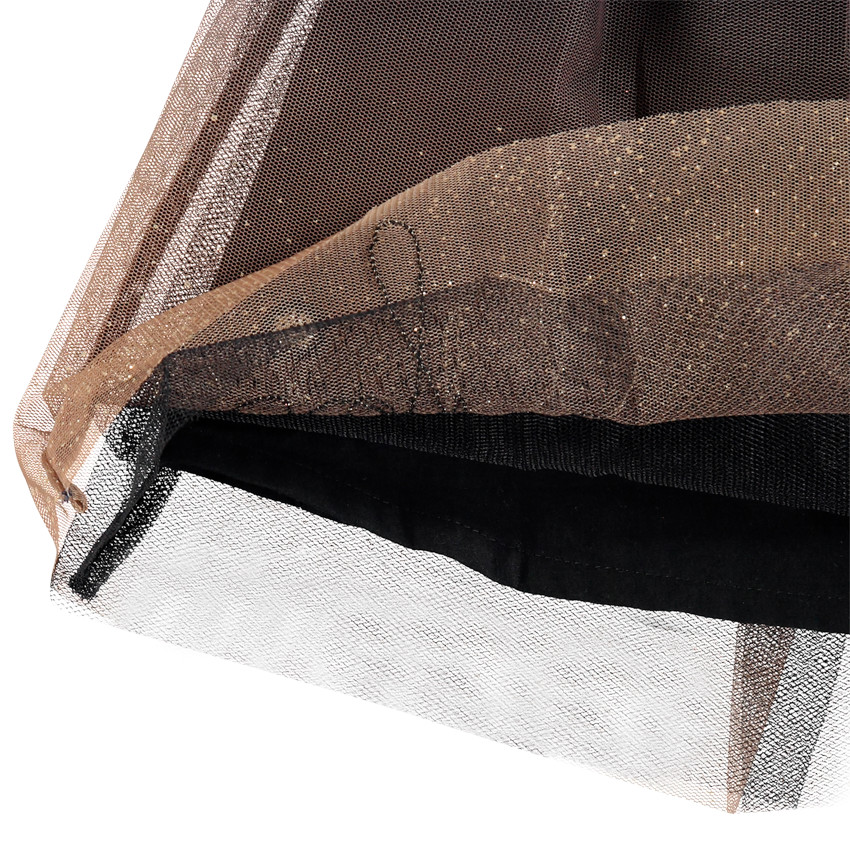 Jupe en tulle effet dégradé à papillons en sequins 