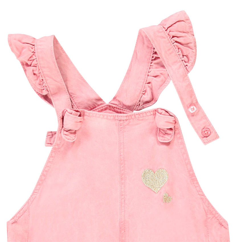 Ensemble salopette + t-shirt pour bébé fille 