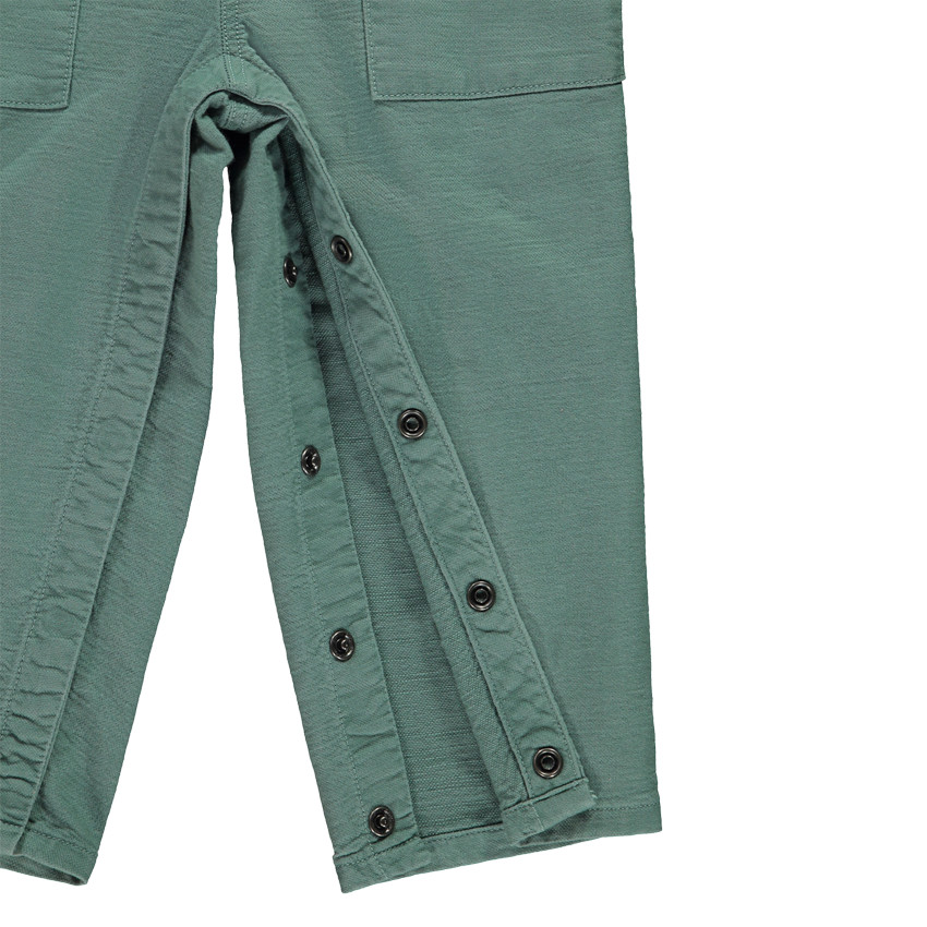 Salopette longue unie à poches pour bébé garçon 