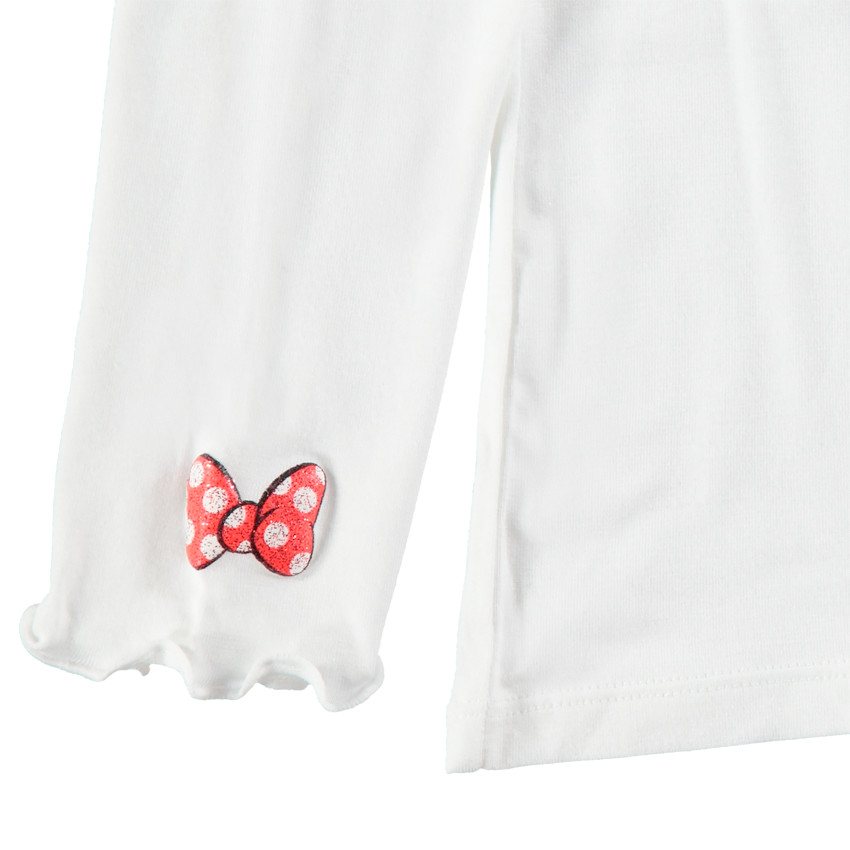 Sous-pull à col roulé avec Minnie Disney brodée sur le devant 