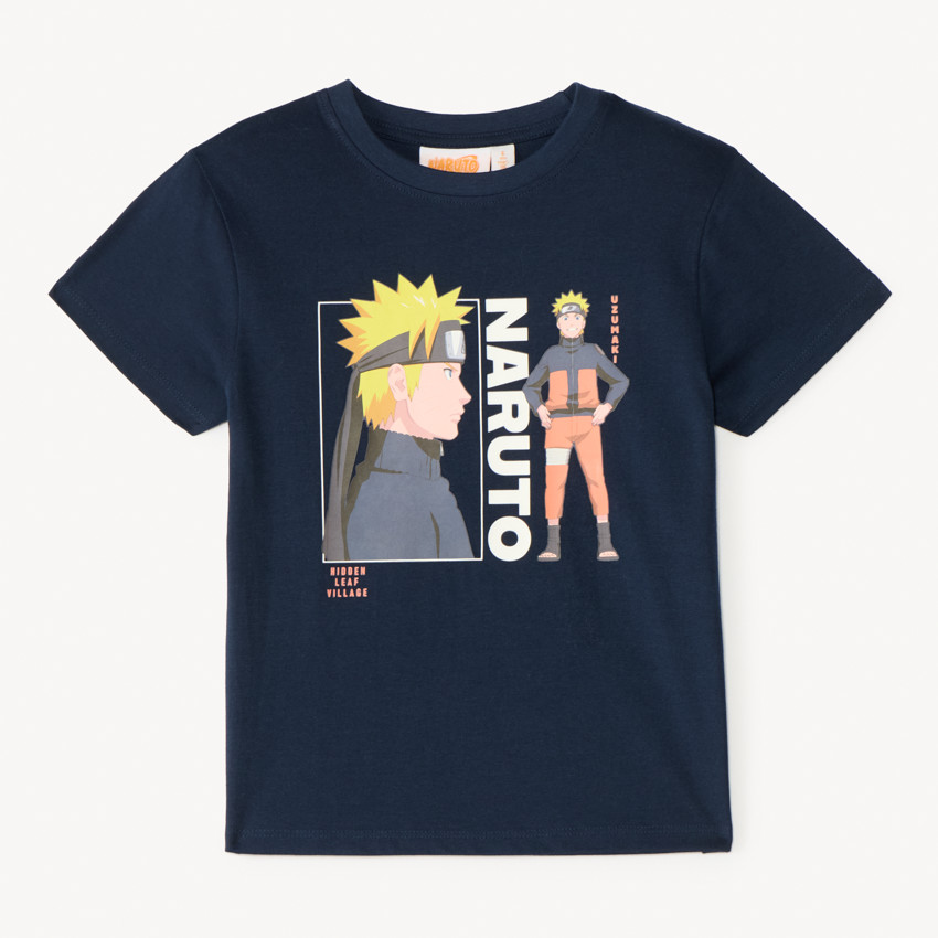 T-shirt manches courtes print Naruto pour garçon  