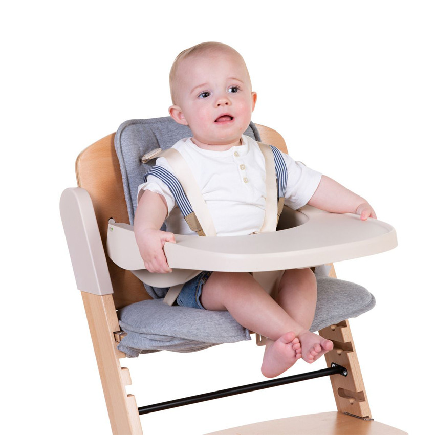 Chaise-haute évolutive Evosit coloris bois naturel/beige - Bois (Childhome) - Image 1