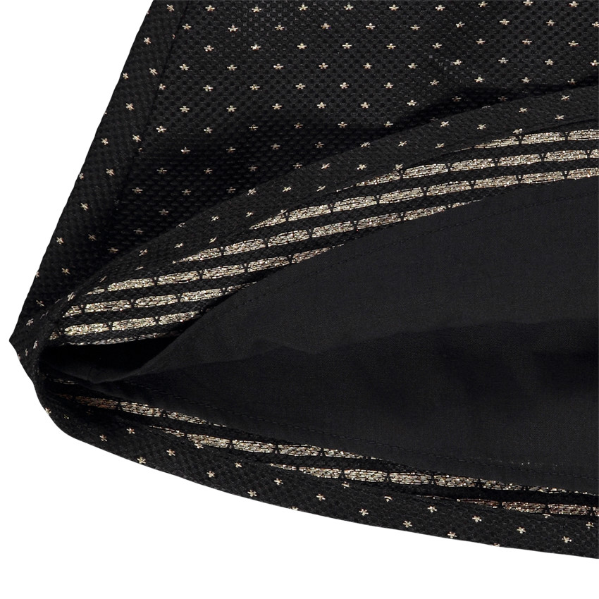 Jupe en jacquard imprimé étoiles lurexées pour fille 