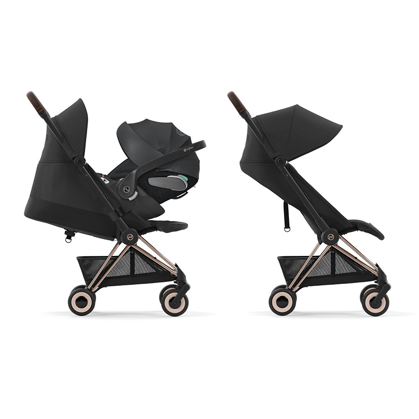 Poussette ultra-compacte Coya matt black/mirage grey 