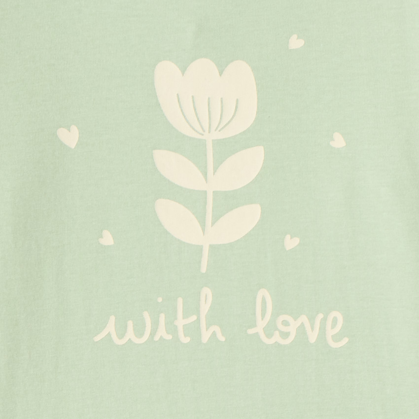 T-shirt manches longues print fantaisie pour bébé fille 
