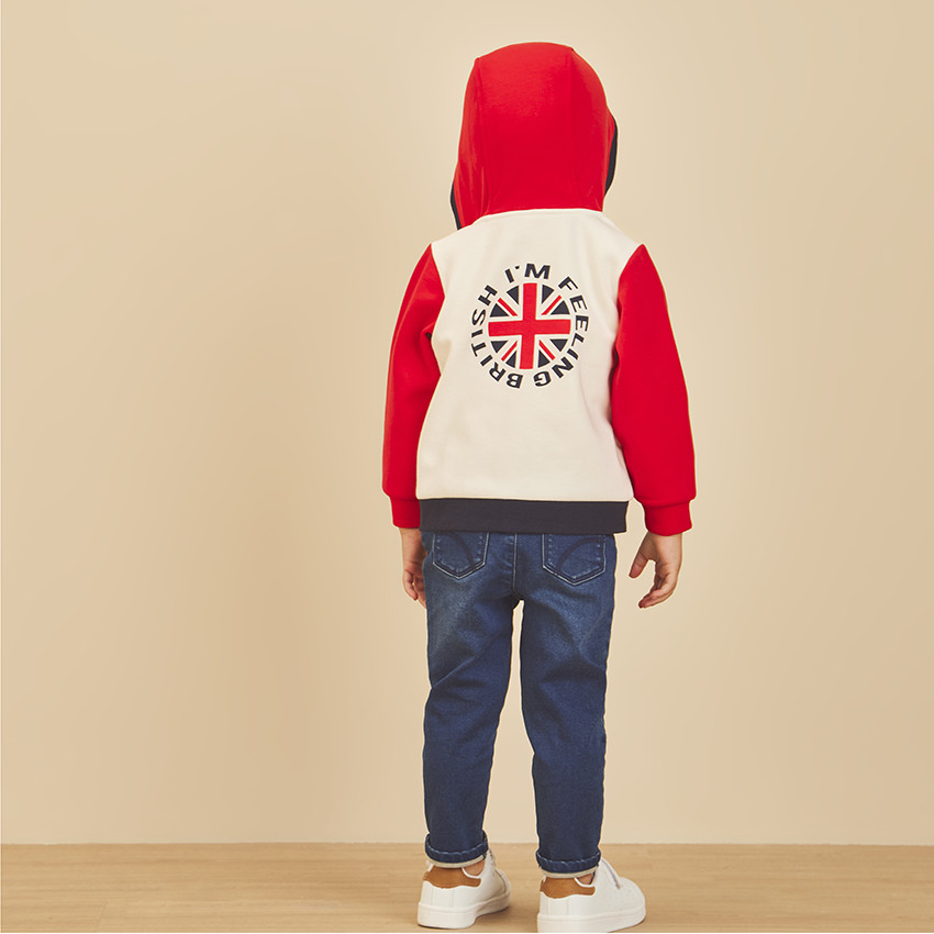 Gilet à capuche en molleton pour bébé garçon 