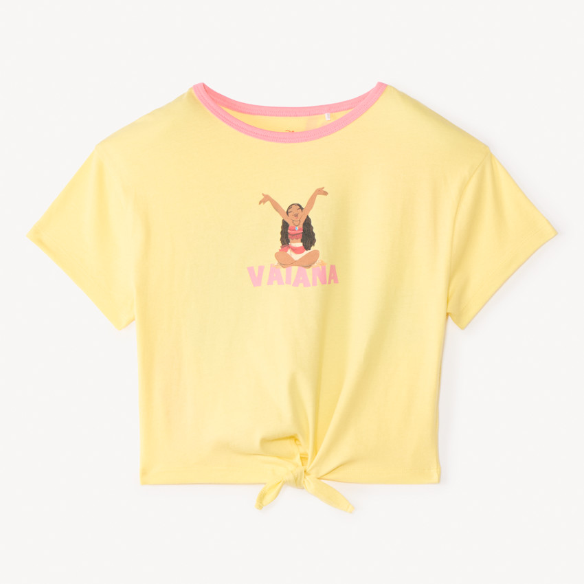 T-shirt manches courtes print Vaiana Disney fille