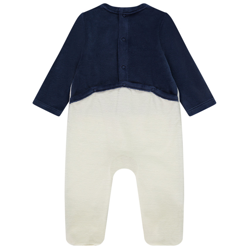 Dors-bien ourson en velours fantaisie pour bébé 