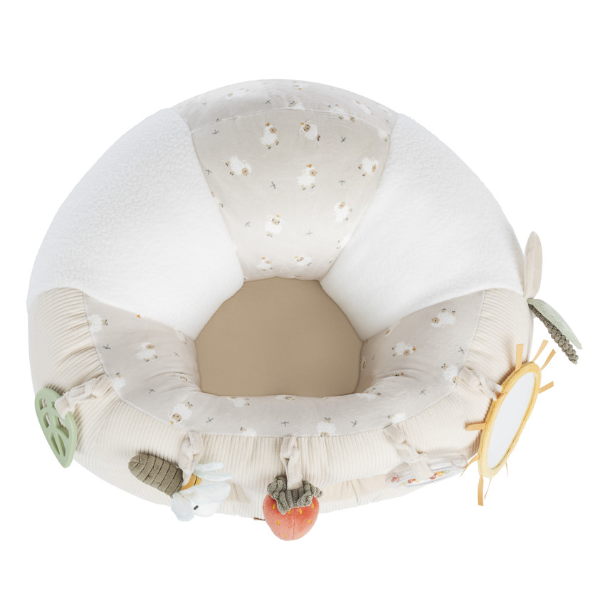 Coussin d'activités 2 en 1 La Vie à la Ferme écru - Ecru (Prémaman) - Image 1
