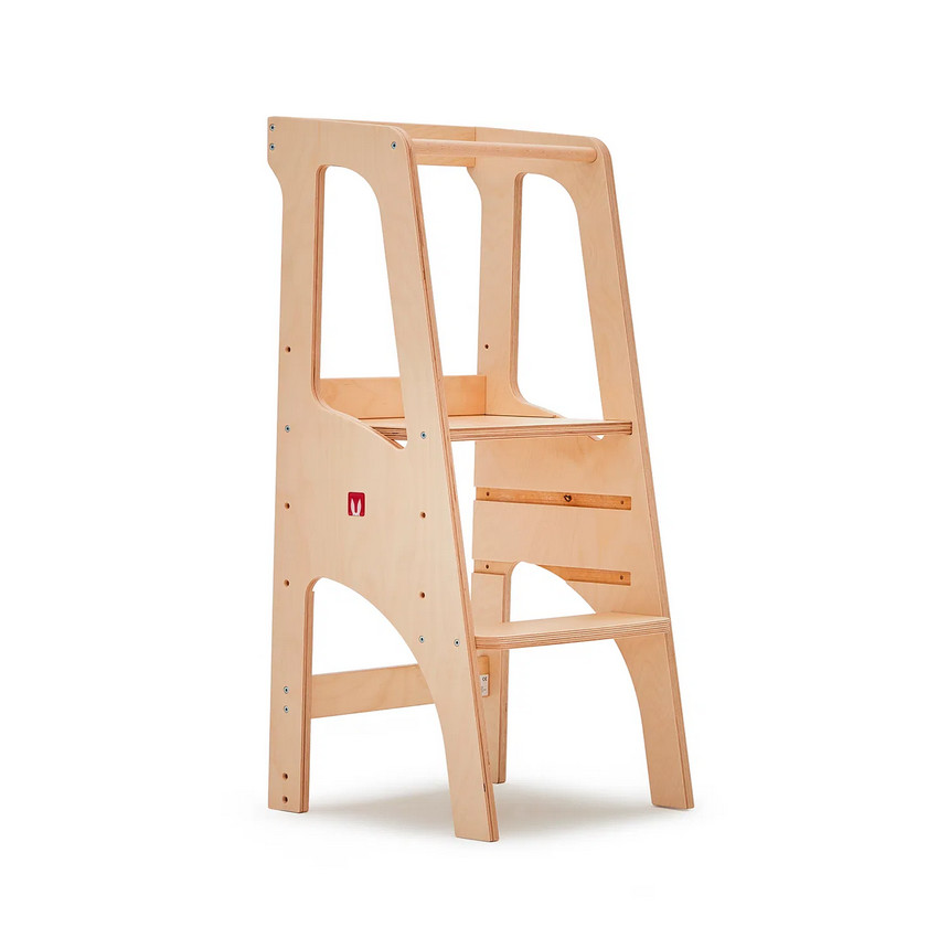 Tour d'apprentissage Montessori Evo Classic - Bois vernis 