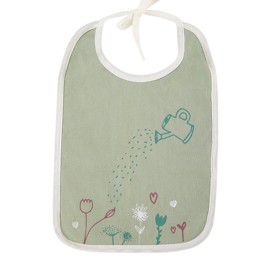 Lot de 5 bavoirs en éponge à nouer  