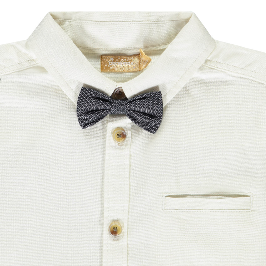 Chemise manches longues avec n ud papillon pour garcon Orchestra