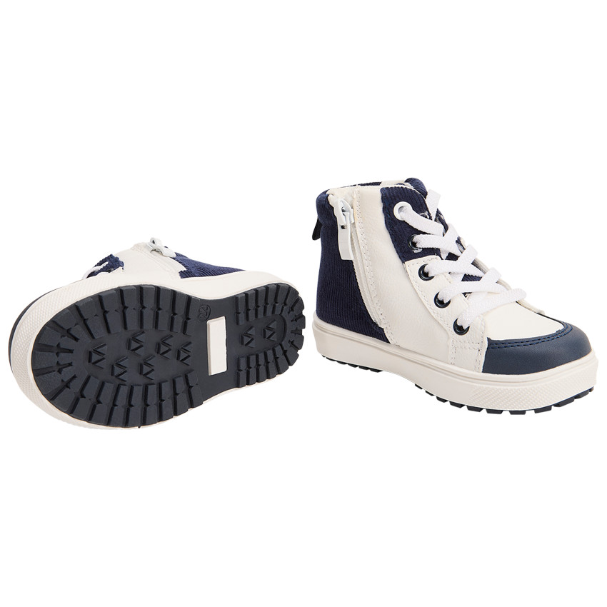 Bottillons avec détails velours pour bébé garçon 