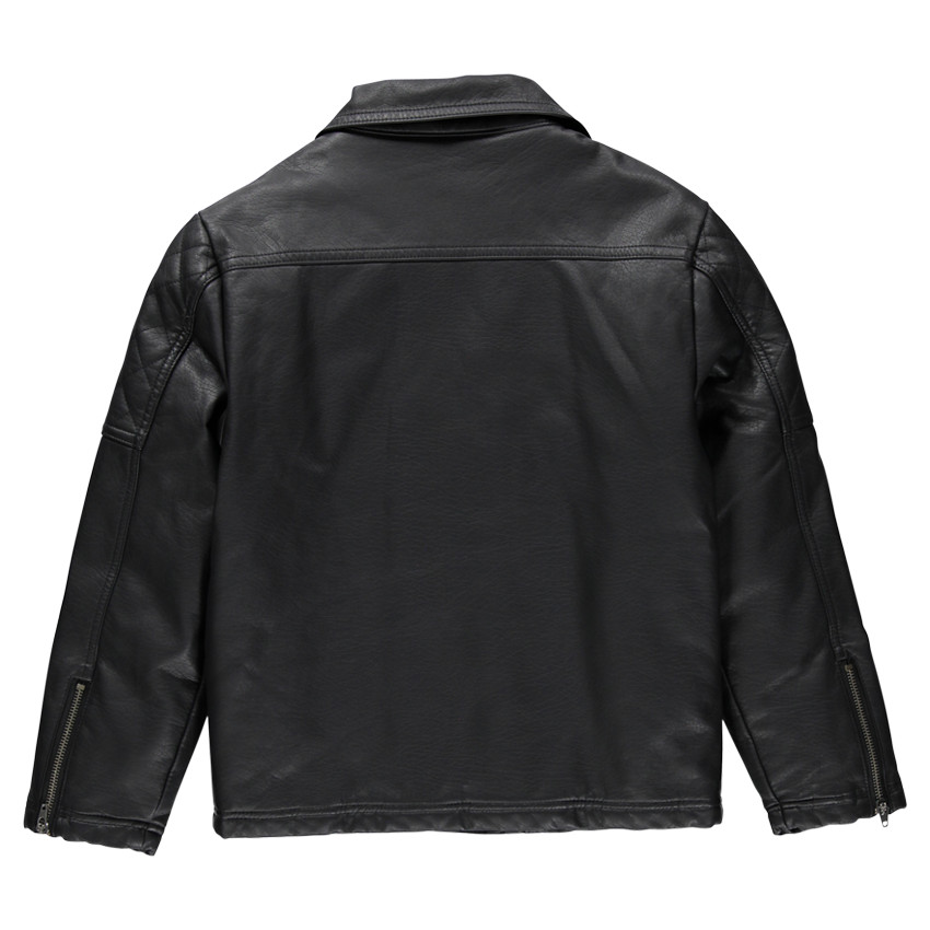 Junior - Veste aspect cuir vieilli style perfecto 