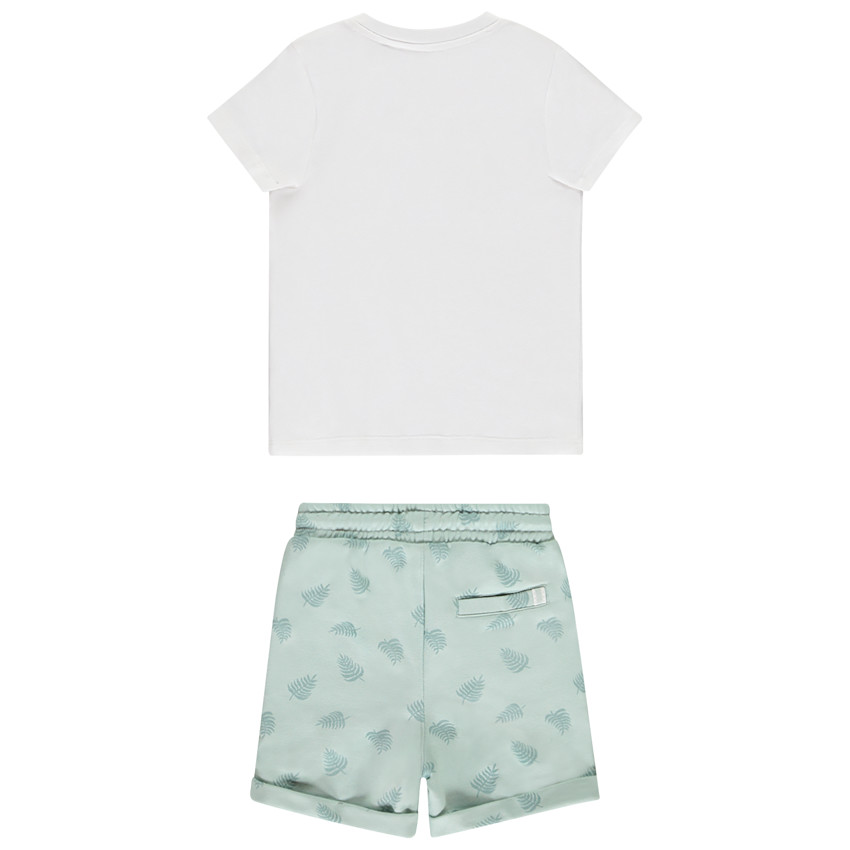 Ensemble 2 pièces avec bermuda imprimé pour bébé garçon 