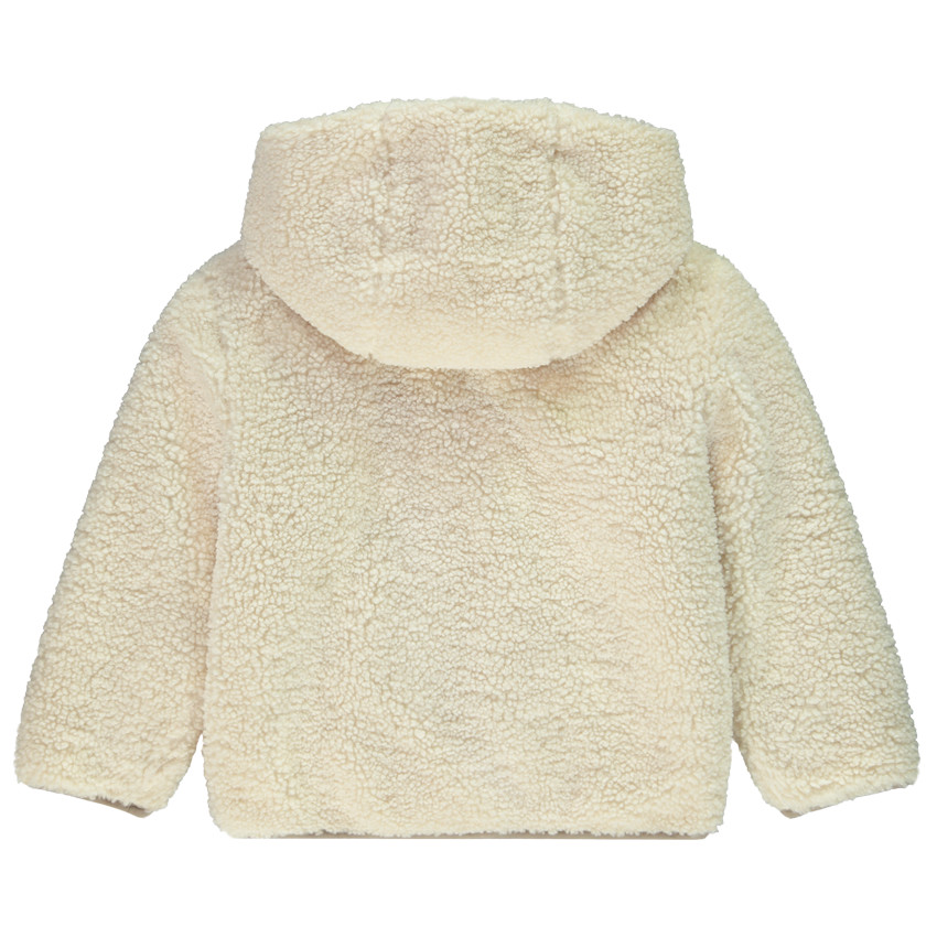 Veste en sherpa bouclettes et poches suédine pour garçon 