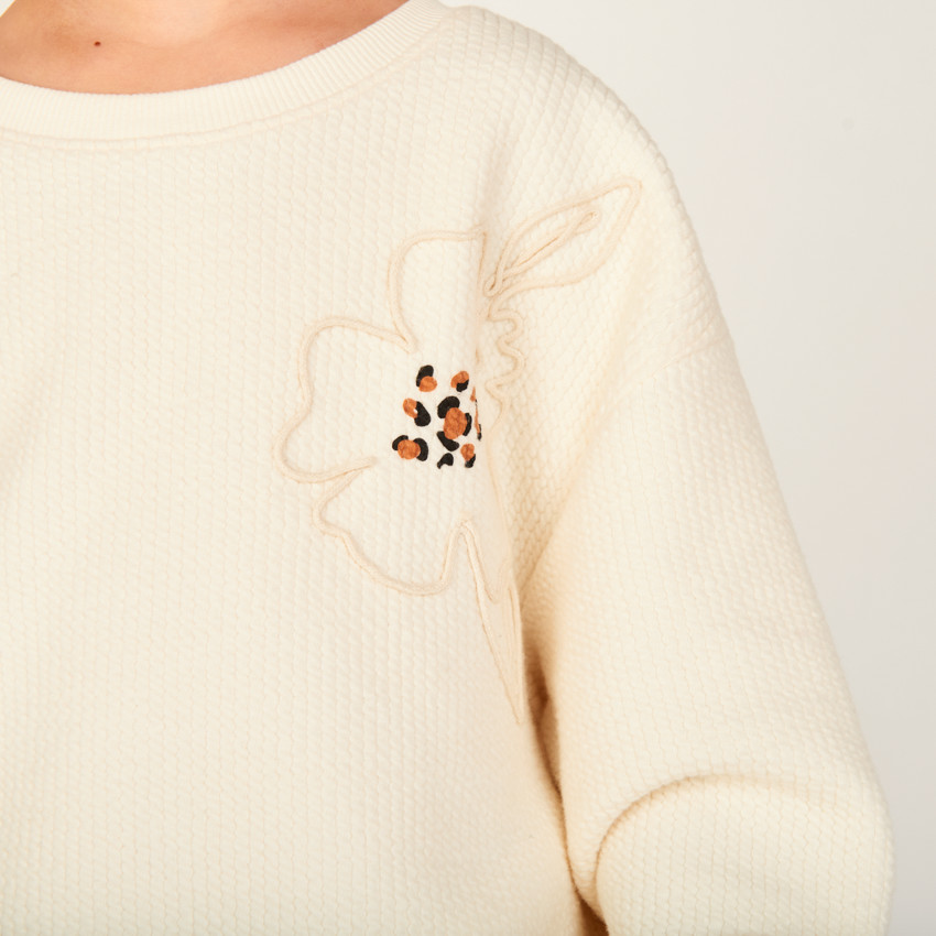 Sweat molleton oversize à cording pour fille 