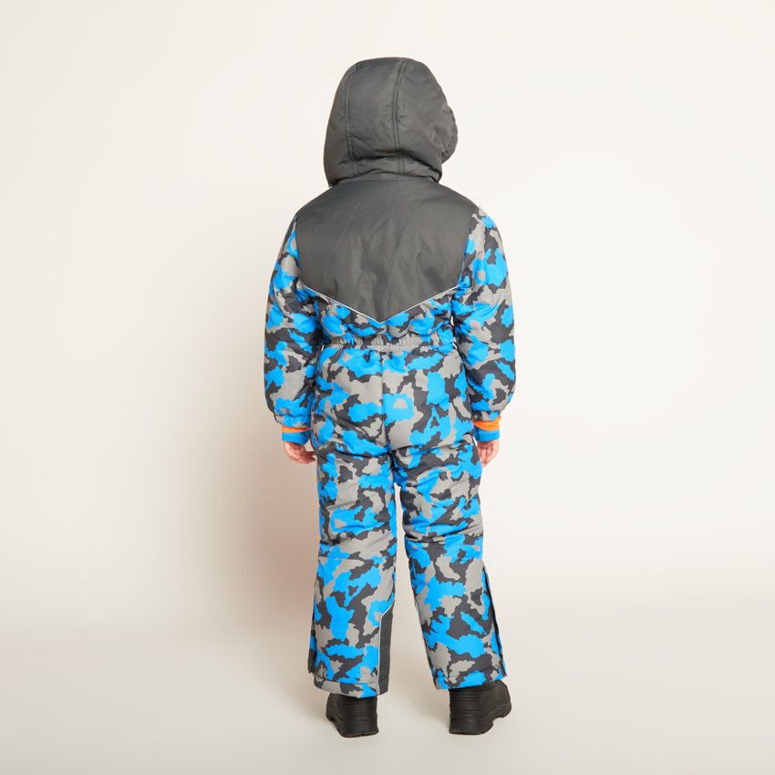 Combinaison de ski imprimé camouflage pour garçon  