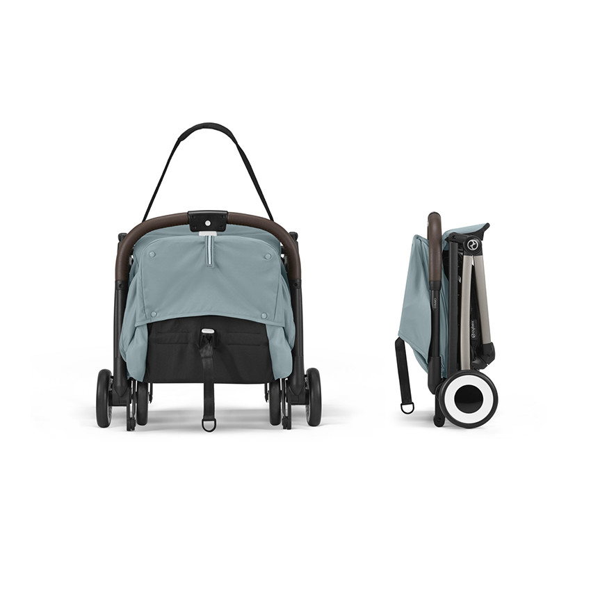 Poussette ultra-compacte Orfeo taupe/stormy blue 